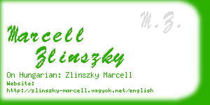 marcell zlinszky business card